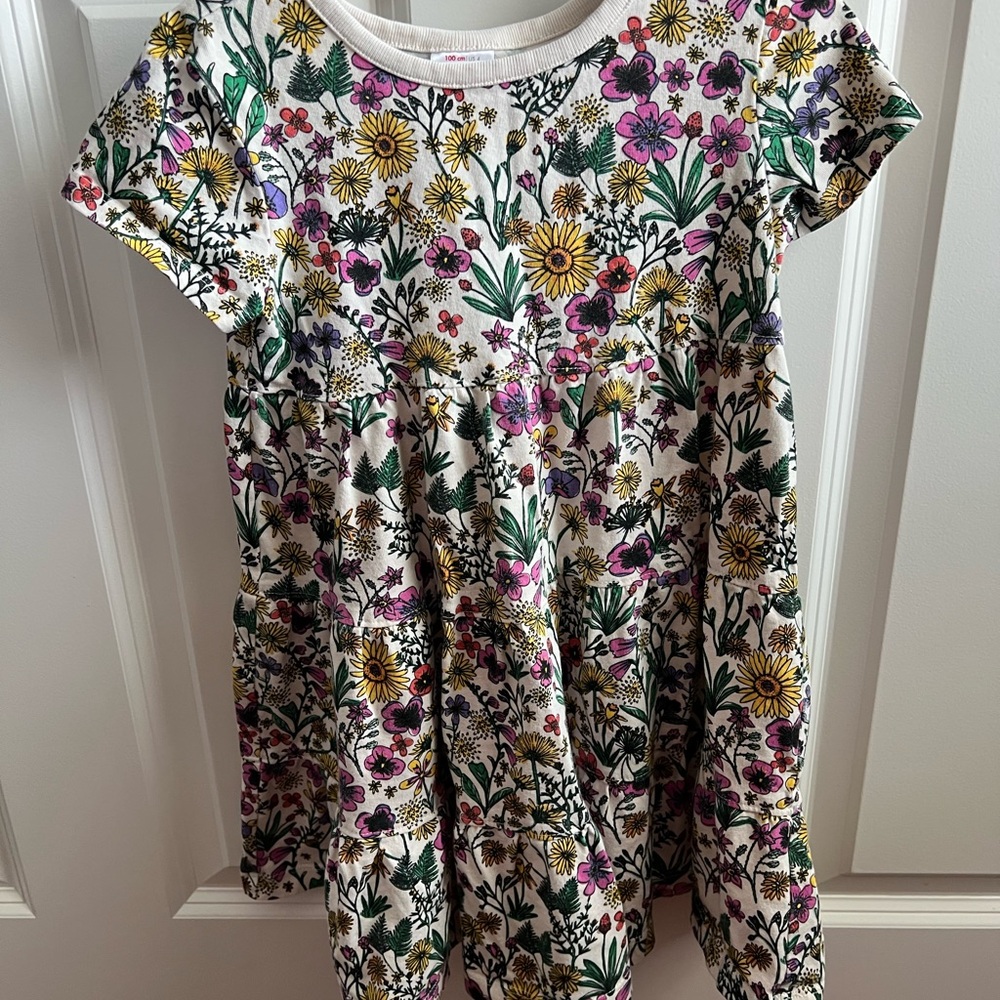 Hanna Andersson Floral Kids Dress - Purple, Yellow, Green